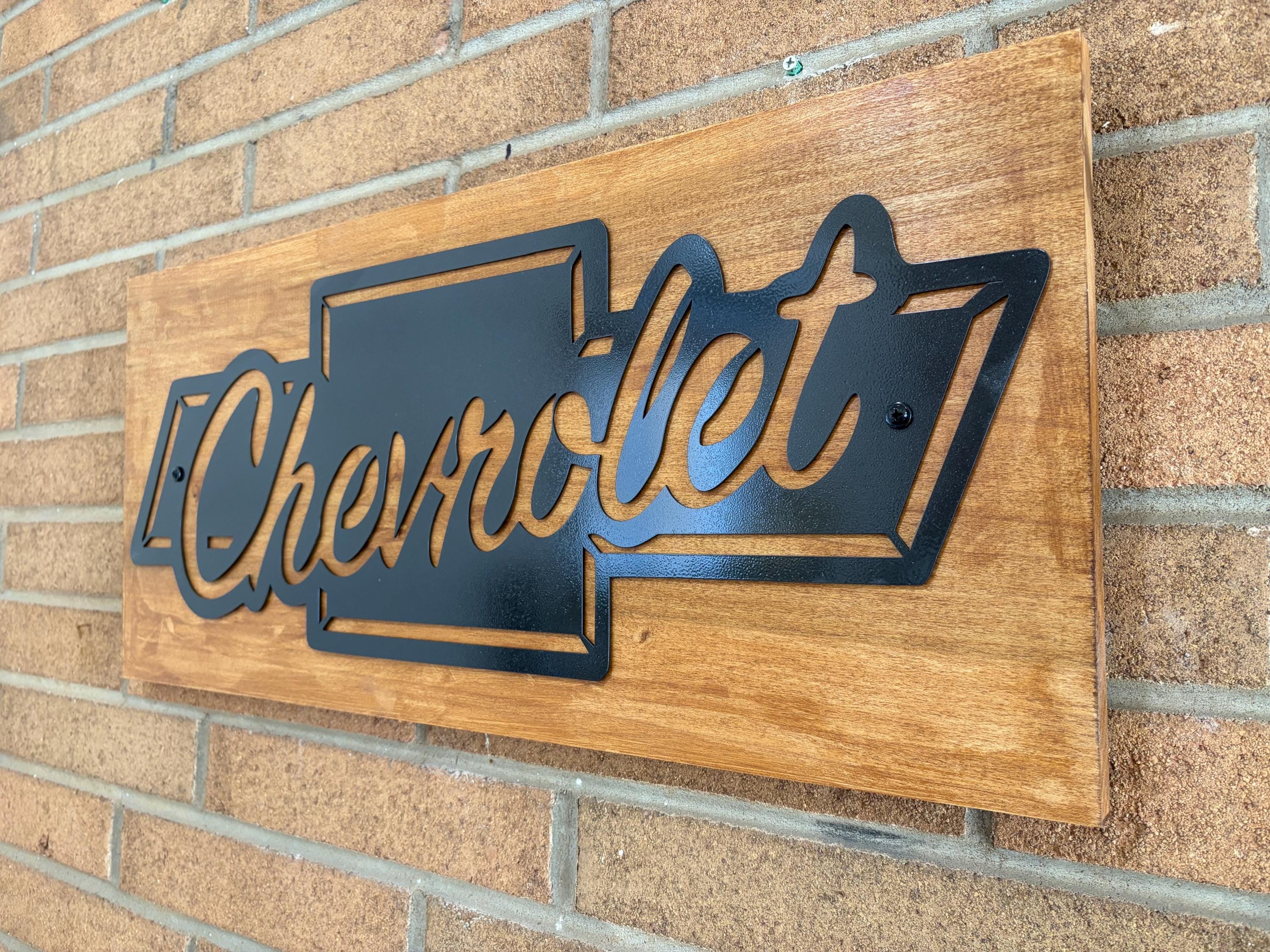 Forged Steel Chevrolet Sign