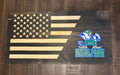 Notre Dame 3D Rustic Wooden Flag