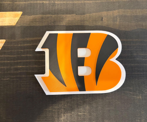 Cincinnati Bengals 3D Rustic Wooden Flag