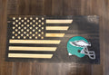 Philadelphia Eagles 3D Rustic Wooden Flag