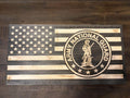 Army National Guard Rustic Wooden Flag