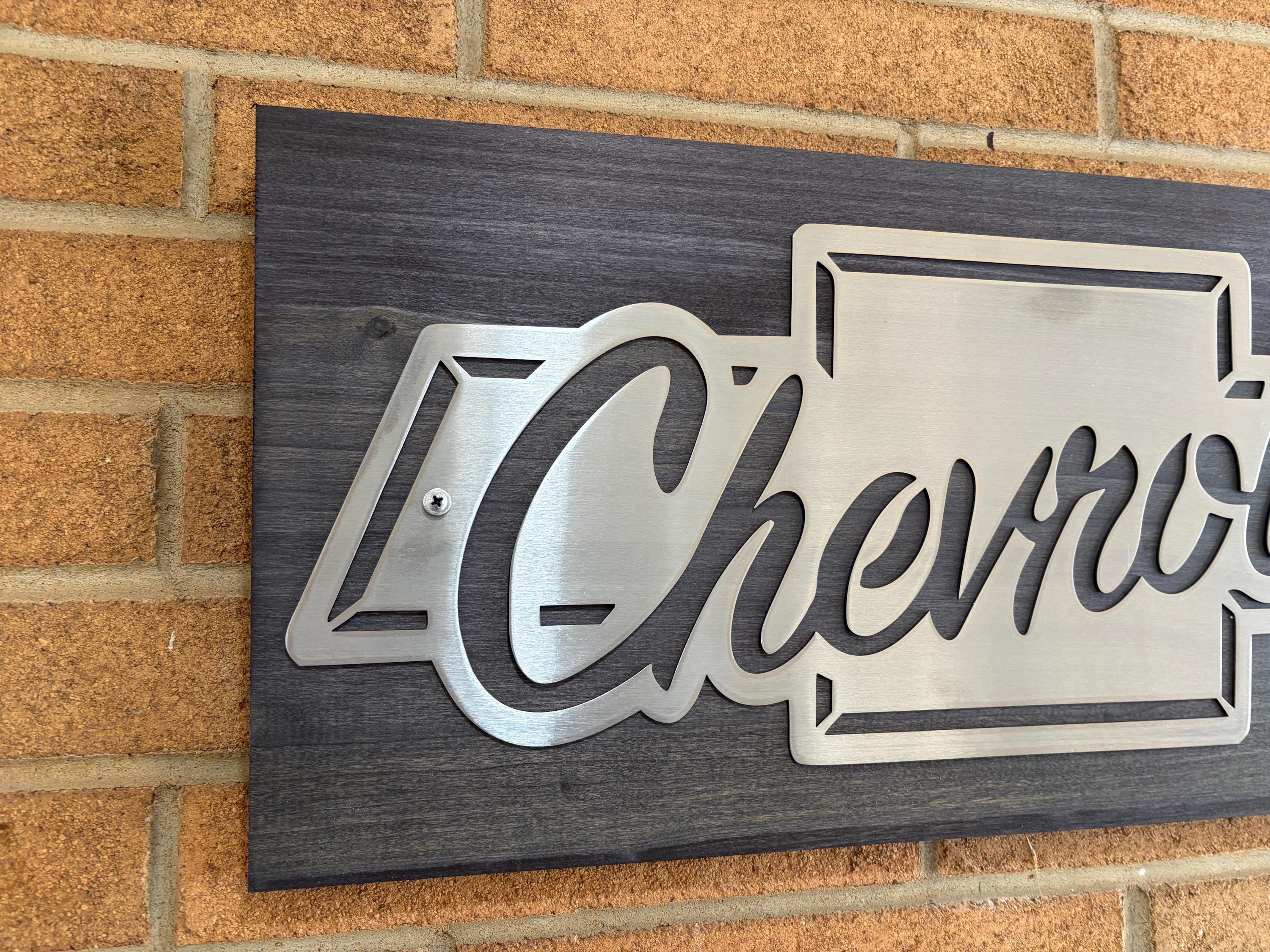 Forged Steel Chevrolet Sign