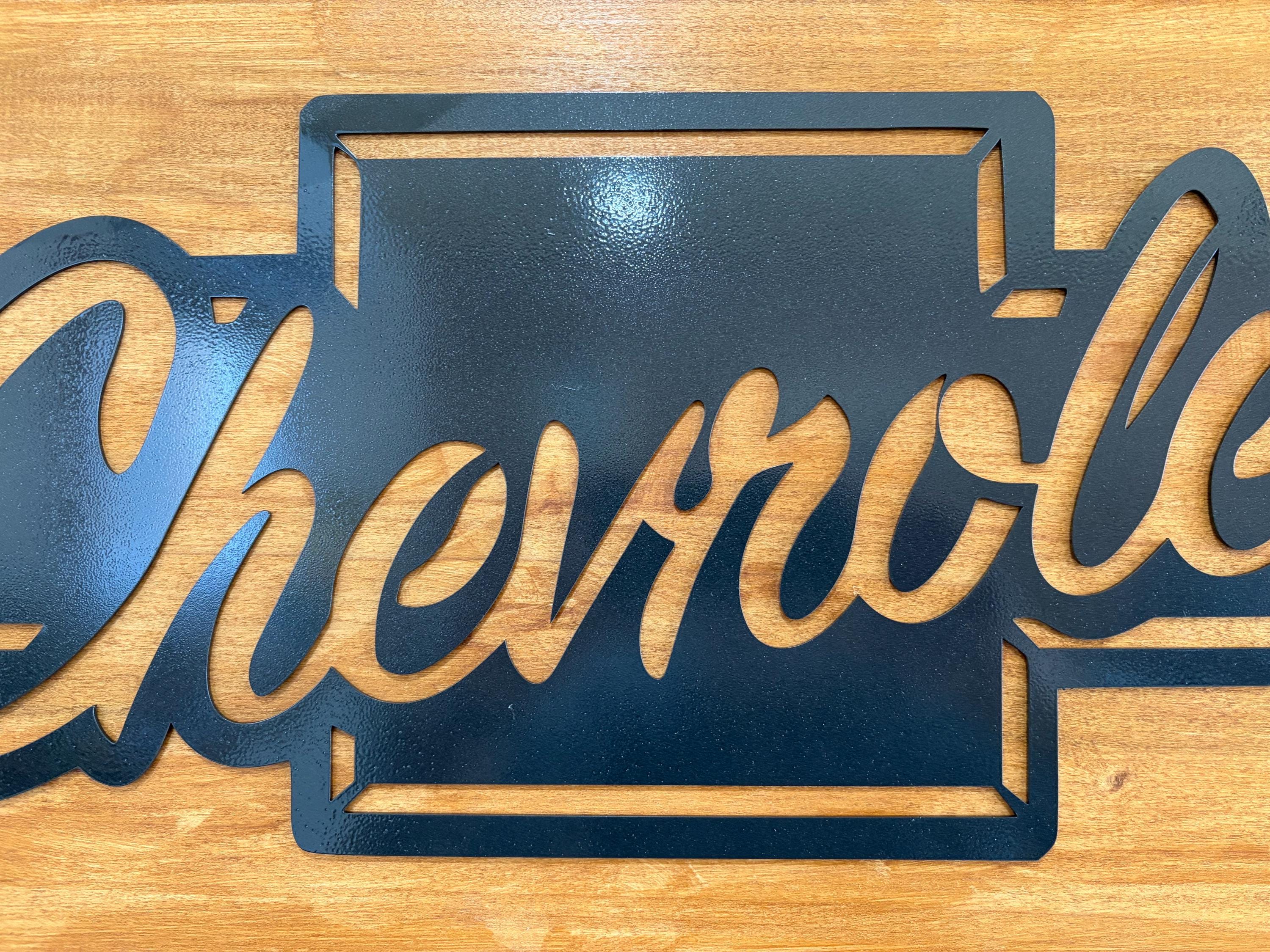 Forged Steel Chevrolet Sign