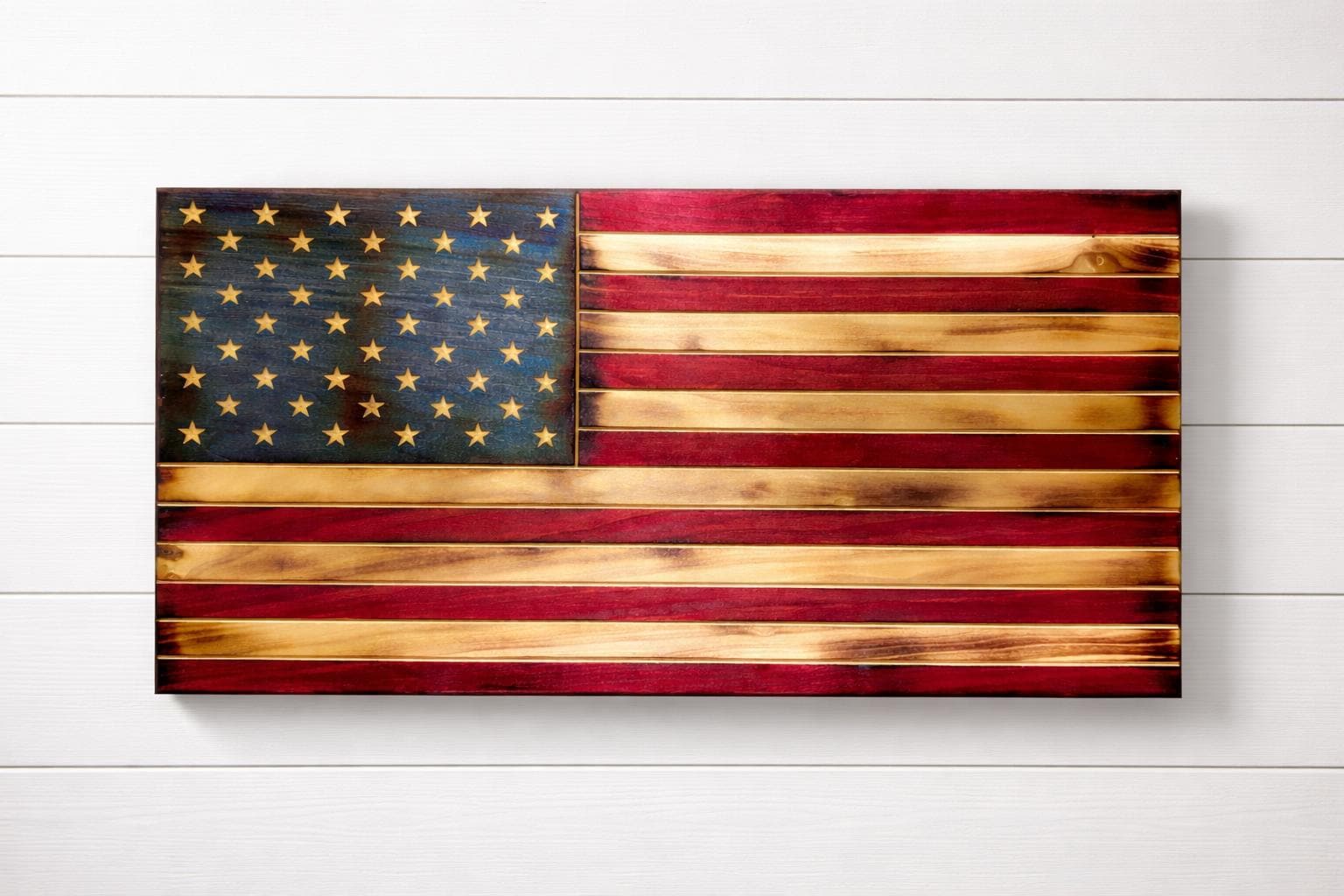Heritage Ember Series  Wooden American Flag