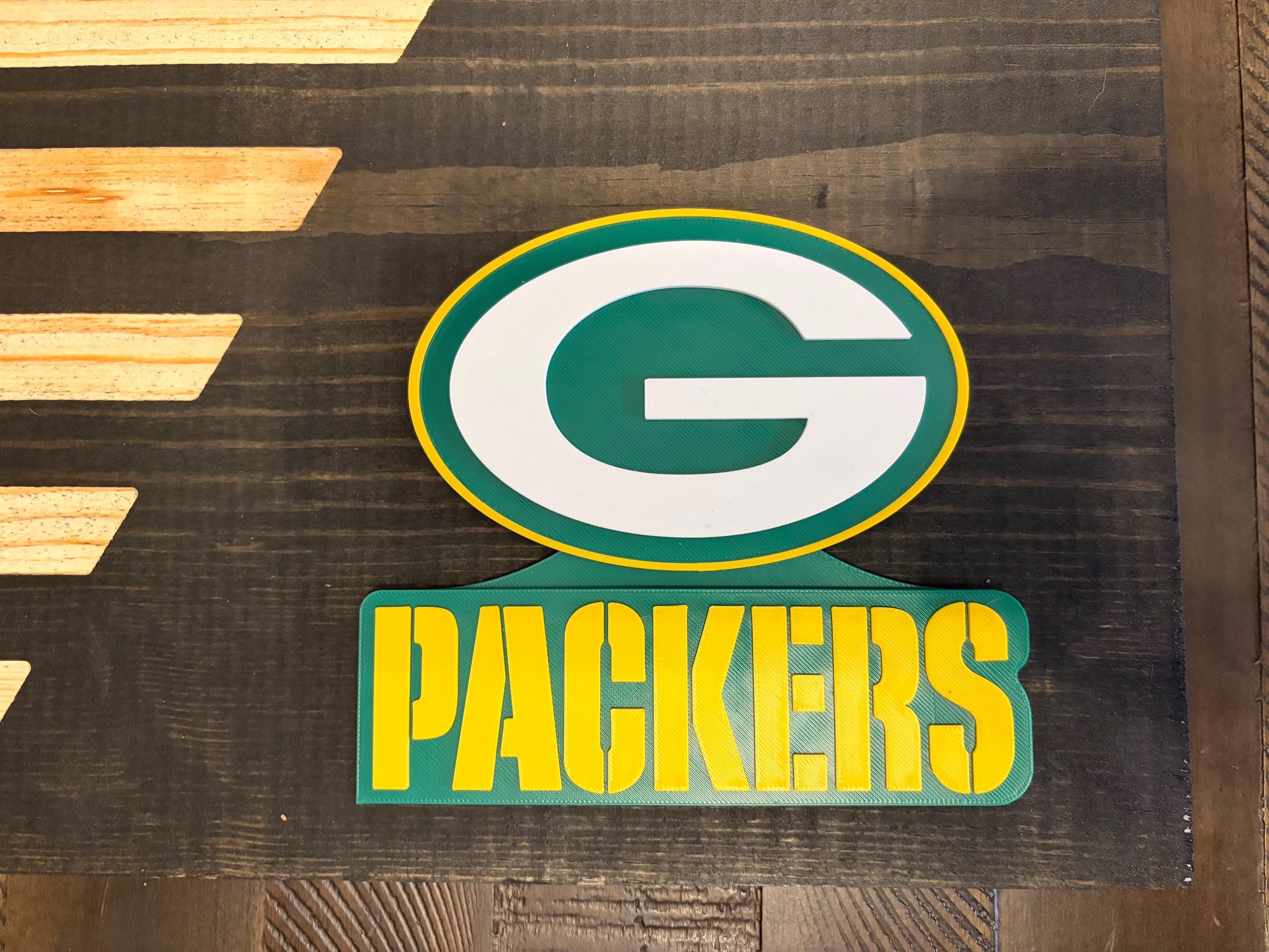 Green Bay Packers  3D Rustic Wooden Flag