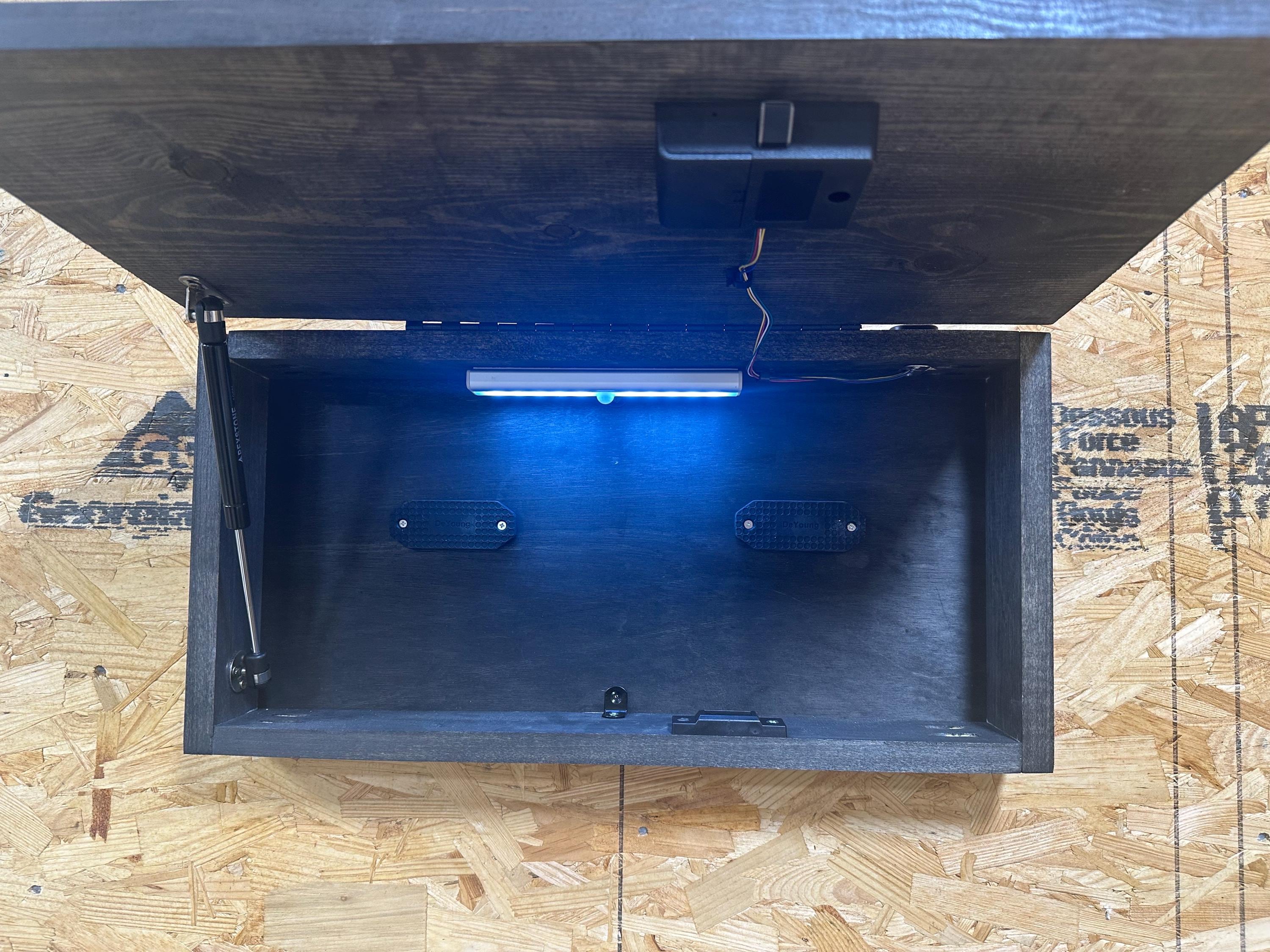 Custom Flag Concealment Box with Biometric Fingerprint Lock