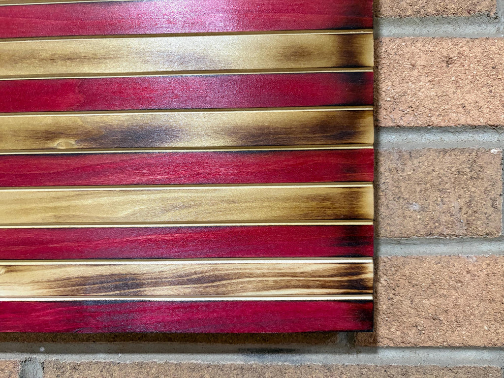 Heritage Ember Series  Wooden American Flag