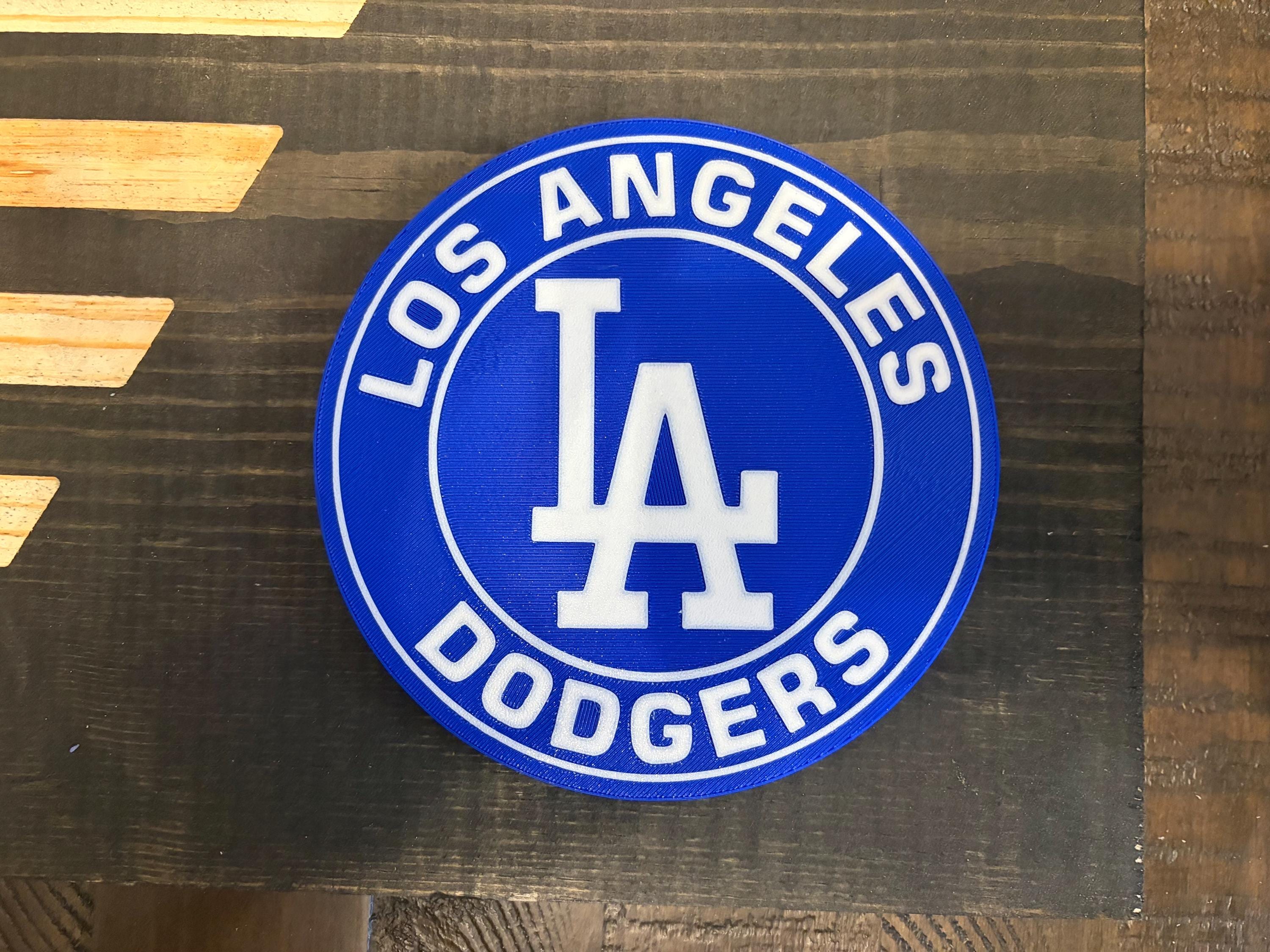 Los Angles Dodgers 3D Rustic Wooden Flag