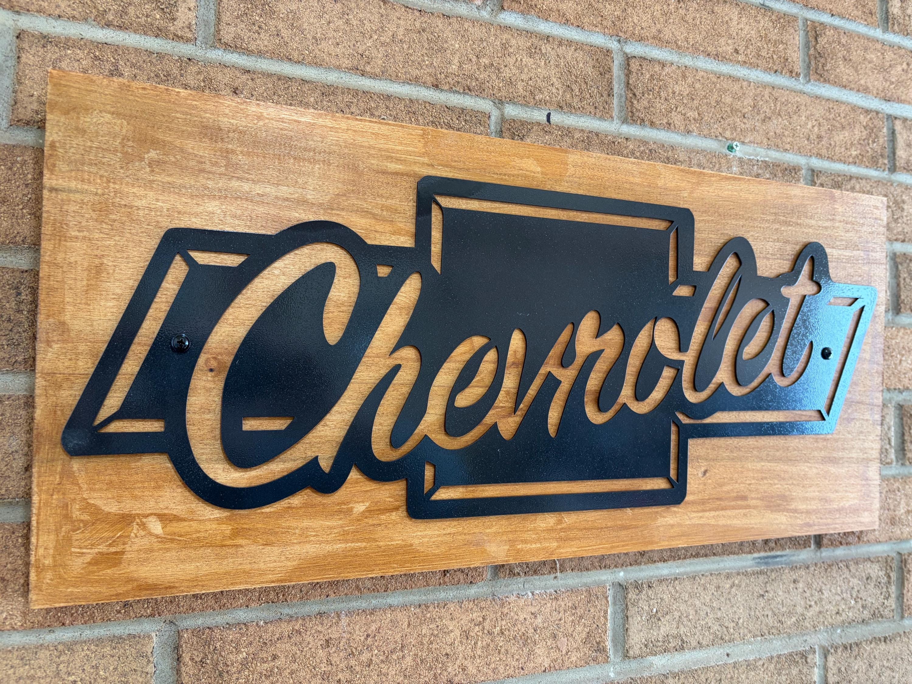 Forged Steel Chevrolet Sign