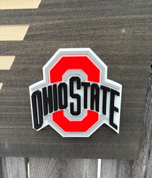 3D Ohio State Buckeyes Flag