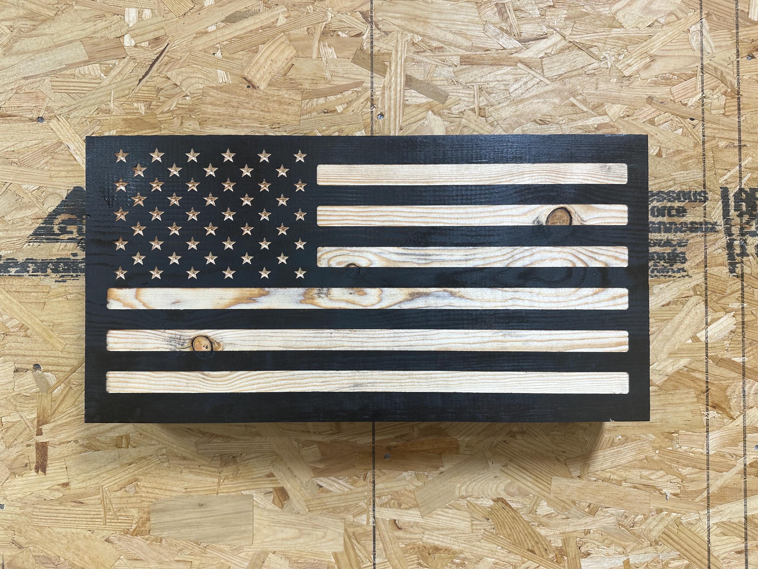 Custom Flag Concealment Box with Biometric Fingerprint Lock
